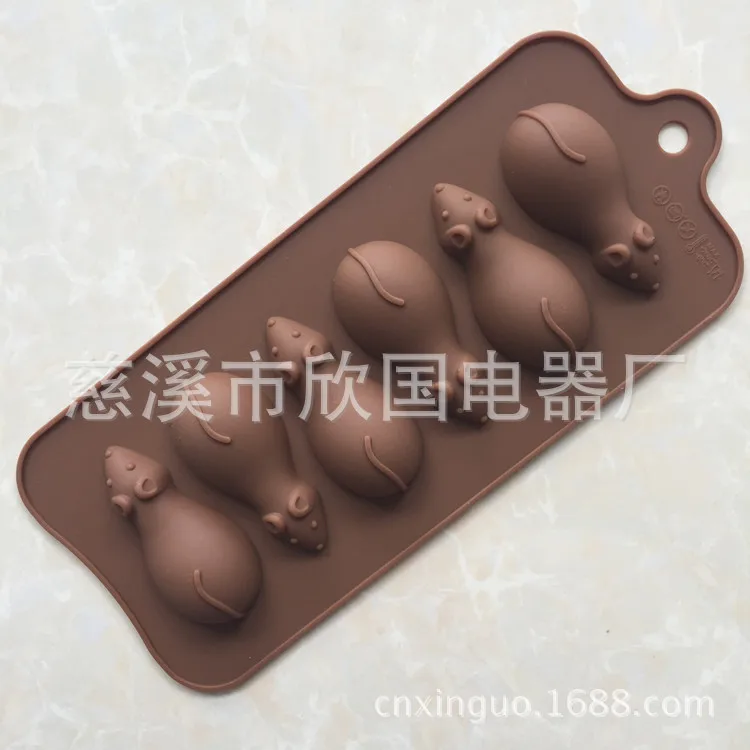 6 даже маленькая мышка шоколадные конфеты повторное использование украшения торта выпечки Кондитерские инструменты для тортов конфеты бар силиконовые формы Хэллоуин