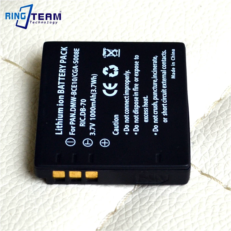 

DMW-BCE10 CGA-S008A/1B VW-VBJ10 Battery for Panasonic Cameras DMC-FS3 FS5 FS20 FX30 FX33 FX35 FX36 FX37 FX38 FX55 FX500 FX520