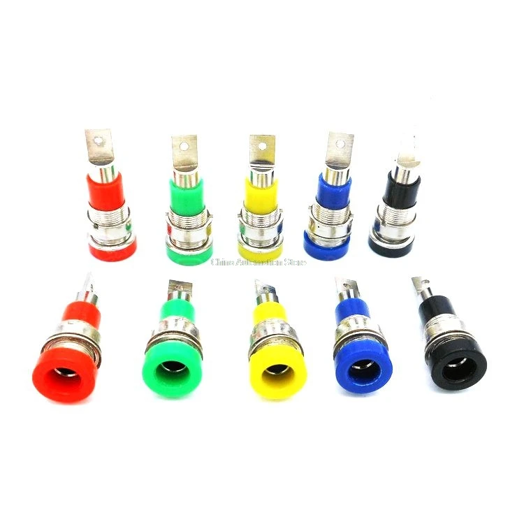 

5pcs 4MM banana plugs Banana Jack Socket /dia 4 panel binding post Terminal / Banana plug hole