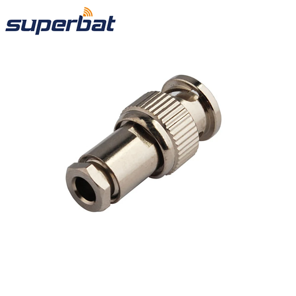 Mini BNC Clamp Male RF Coaxial Connector for LMR100 Cable