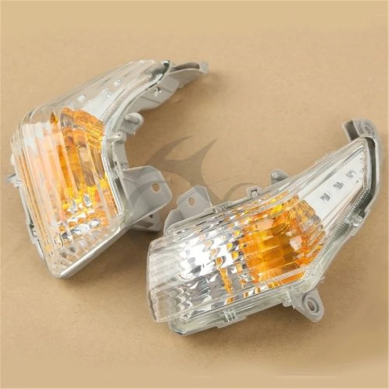 Cena Motocykl jasne przednie kierunkowskazy wskaźnik migający obiektyw do suzuki gsr 400 600 2006 2012