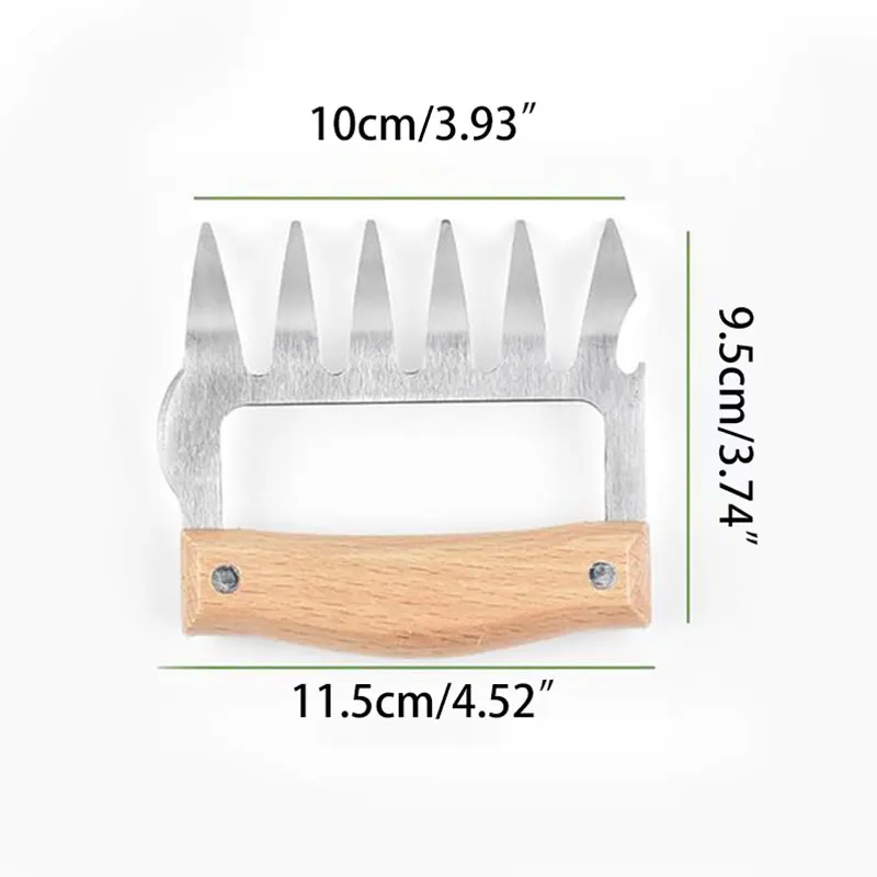 1 шт. измельчитель мяса когти полезные мясо обработчик вилки щипцы вытяжка-свинина салат смеситель фруктовый, овощной слайсер фрезы Инструменты для барбекю