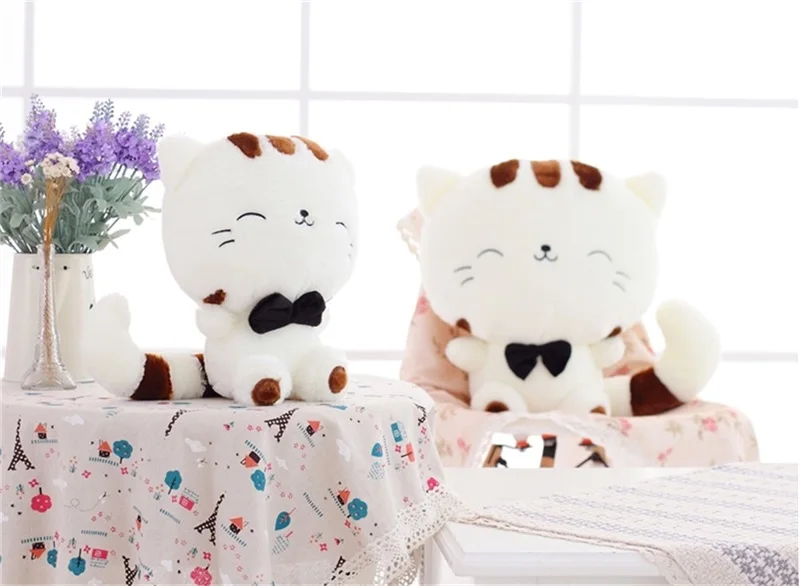 YunNasi 45 см/65 см Kawaii Кошки Мягкая Подушка для животных мультфильм игрушки для детей рождественские подарки девочек новогодняя игрушка