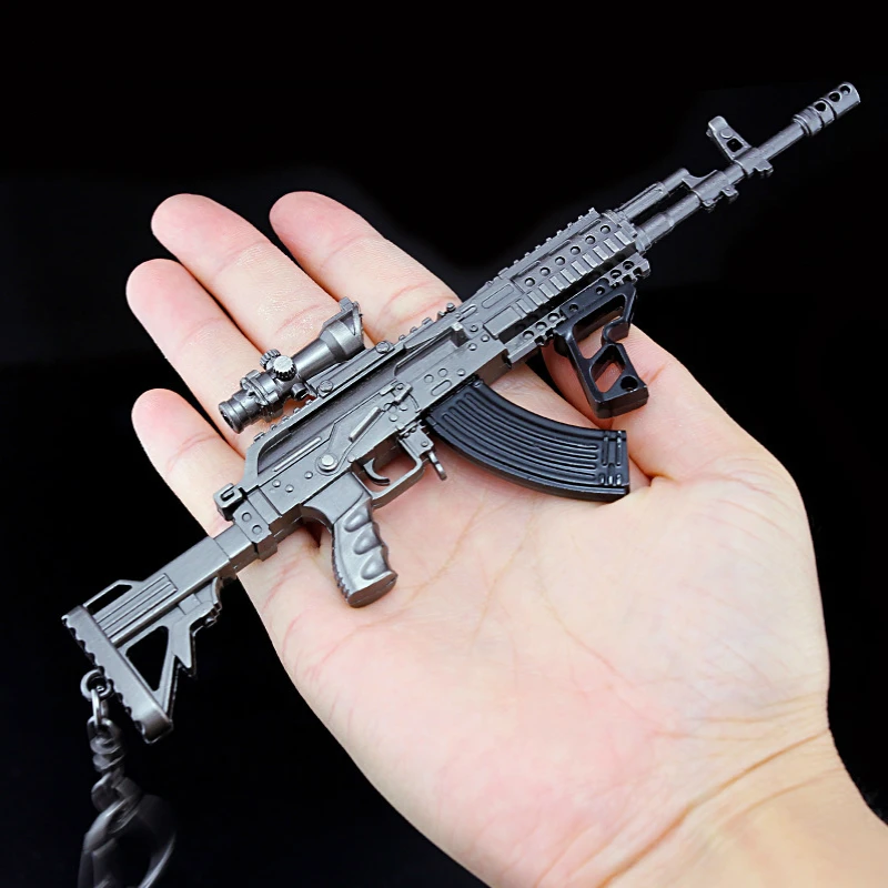 HowPlay PUBG игрушка брелок для ключей Rifle Gun metal берилл M762 Снайпер в виде ружья сплав