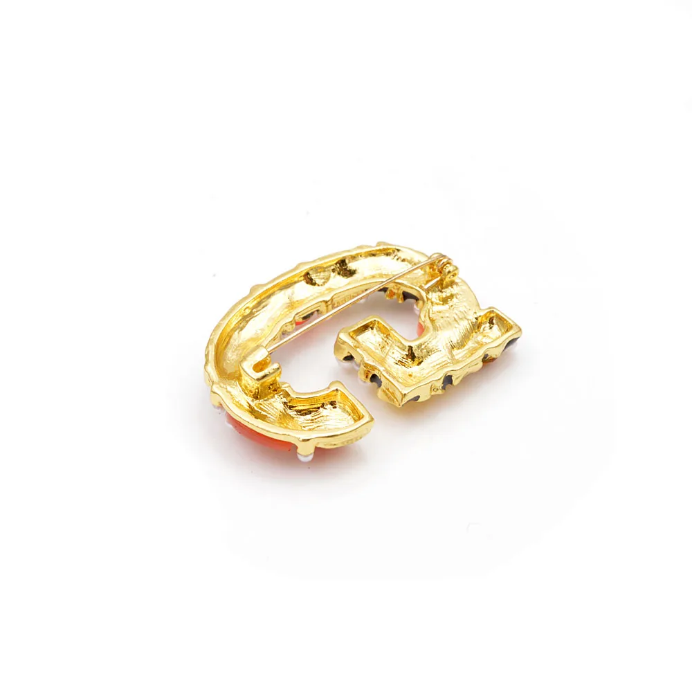 Синди Сян жемчужина в стиле барокко стразы брошь в форме буквы Алфавит Броши для женщин персонализированный дизайн A S D M R G хороший подарок