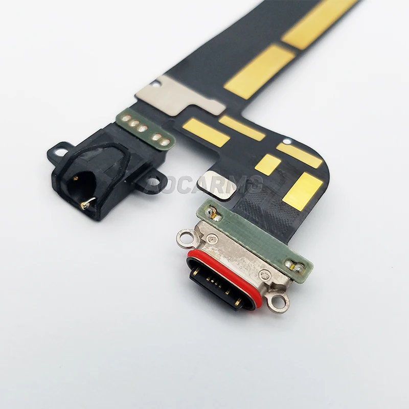 Aocarmo type-C USB зарядное устройство док-станция зарядный порт разъем с гарнитурой аудио разъем гибкий кабель для OnePlus 5 T A5010
