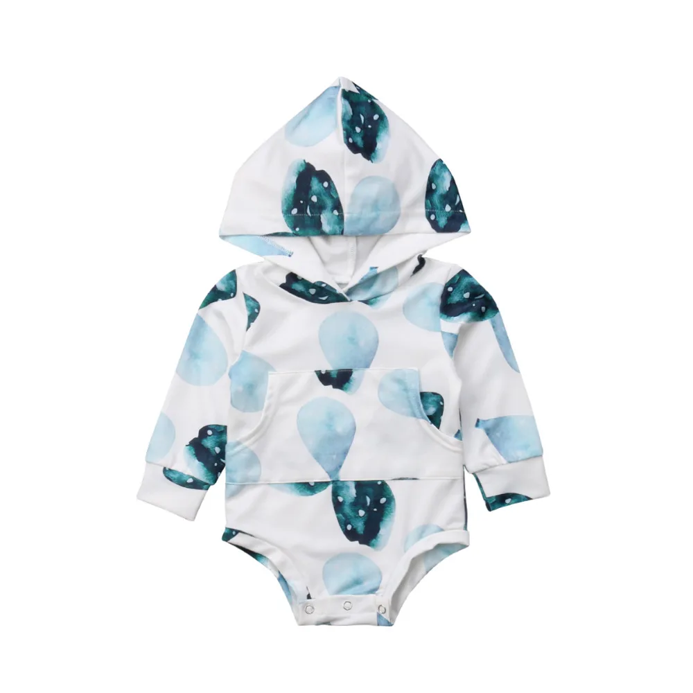 Autumn Newborn baby boys girls Cactus Printing long sleeve Hoodie