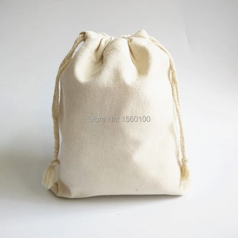 Заказная Хлопковая Сумка на шнурке(100 шт./партия) 20x30 см рекламная Подарочная сумка Экологичная сумка для упаковки