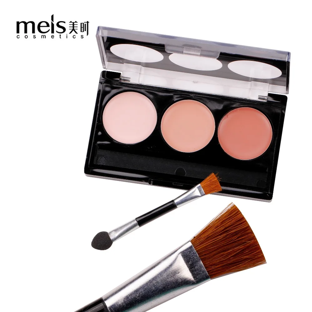 MEIS брендовая Косметика для макияжа Professional Макияж 3 цвета консилер контурный палеттер контурный Макияж Лицо мягкая улыбка MS0309-C