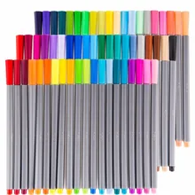 0,4 мм 60 цветов Fineliner супер Изобразительное искусство маркер ручка Ассорти чернил на водной основе искусство живопись Рисование эскизные ручки
