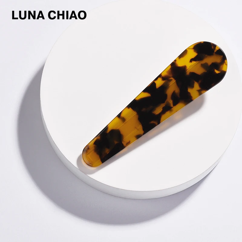 LUNA CHIAO модные аксессуары для волос черепаха леопардовая зернистая АКРИЛОВАЯ