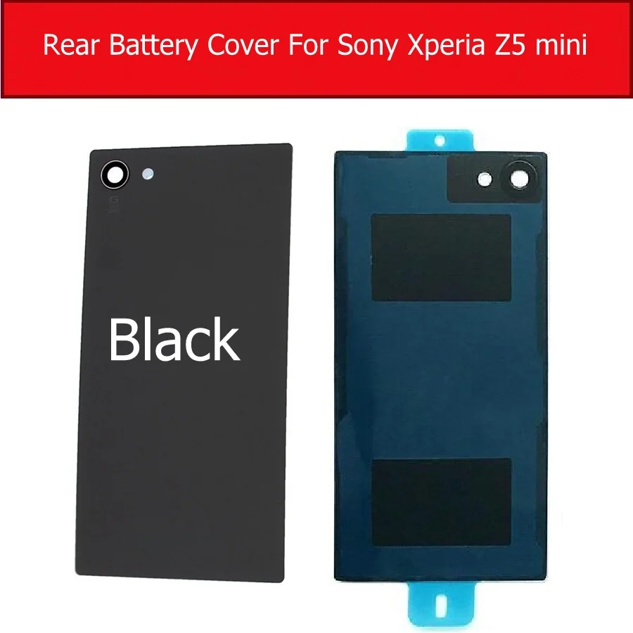 Задняя крышка батарейного отсека стеклянная крышка для sony Xperia Z5 Compact/Z5 mini/J5 Compact E5823 E5803 Задняя стеклянная крышка чехол+ 1х пленка