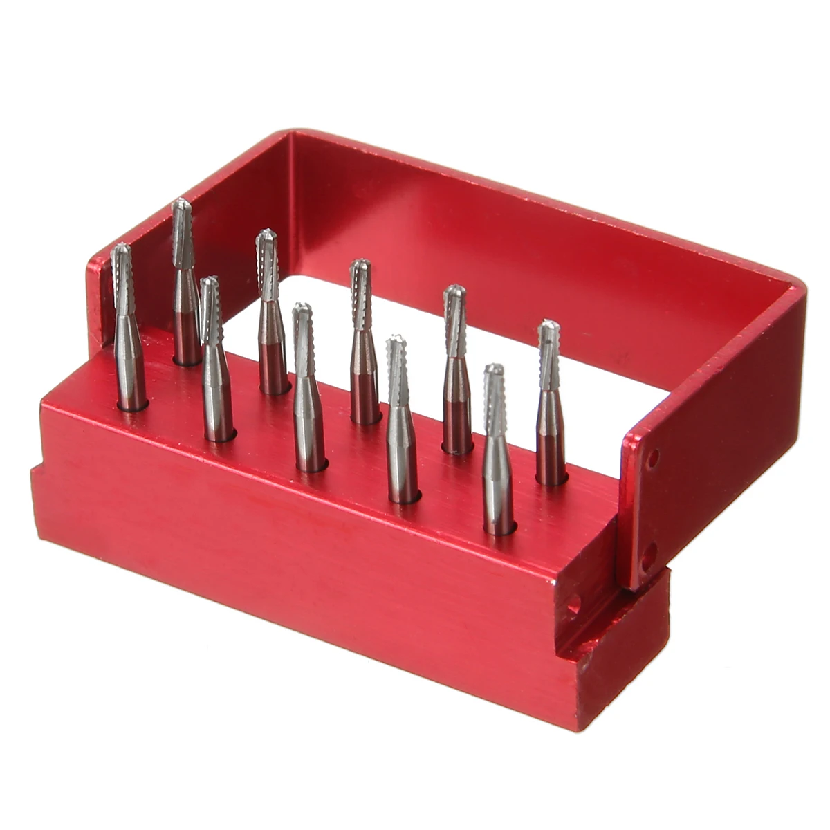 10pcs/Set High Speed Dental Tungsten Steel Bur Crown Metal Cutting Burs for Polishing Dental Lab Burs FG-1957