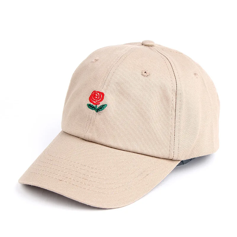 

Rose Baseball Caps Women Snapback Cap Flower Summer Embroidery Curved Spring Snapback Caps Men Trapback Hip Hop Hats M147