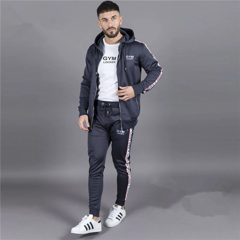 sport Set Running Gym Sportswear Tracksuits-17