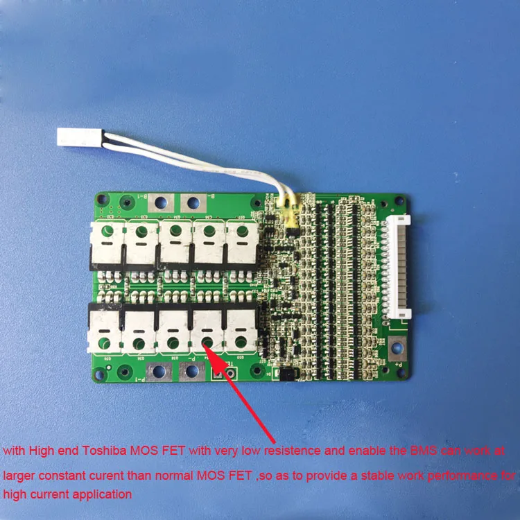 15S литий-ионный аккумулятор BMS для 63V 18650 батареи или Lipo батареи PCB с 40A постоянная разрядка тока Электрический скутер PCB