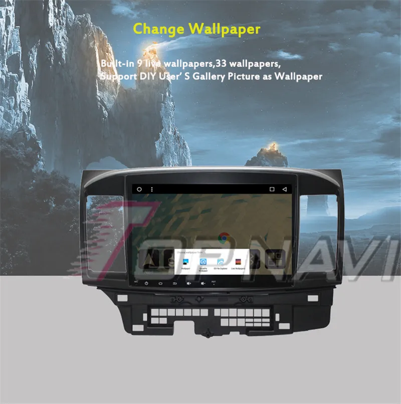 Best 2 Din Android 8.1 10.1 Inch Car GPS Navigation Multimedia player For Mitsubishi Lancer EX 2010 2011 2012 2013 2014 -2016 Stereo 15