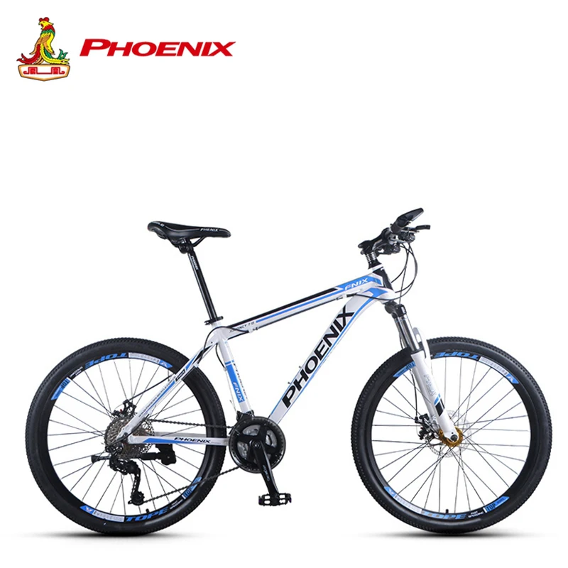 Phoenix Mountain Bike 27 Speed Men Women Steel Bicycle MTB Suspension Microshift Bike Fork Bicycle Adults off-road Cycling Bike