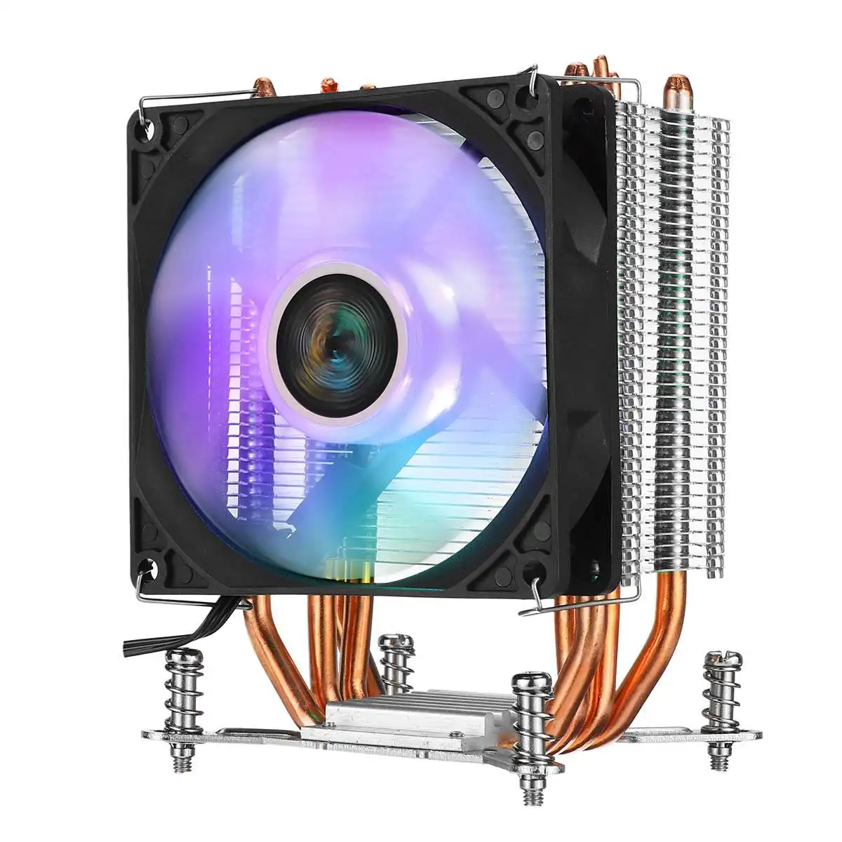 Кулер для процессора 4 медные тепловые трубки для АВРОРА светильник Вентилятор охлаждения 90 мм с RGB для Intel LGA 2011 cpu кулер радиатор