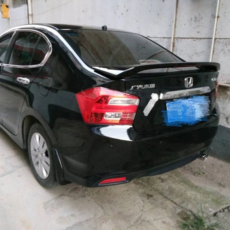 

For Honda City Spoiler 2009 2010 2011 2012 2013 2014 Car Tail Wing Decoration ABS Plastic Unpainted Primer Rear Trunk Spoiler