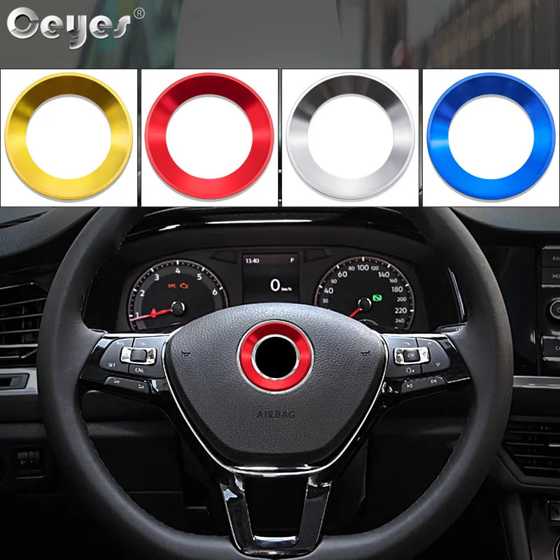 Чехол с кольцом на руль Ceyes для Volkswagen Gti VW R Golf 5 6 Polo Passat аксессуары декоративные