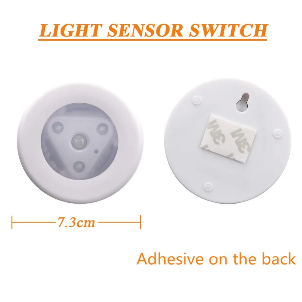 Светодиодный ночной Светильник s с движения Сенсор двойная Индукционная ИК Сенсор Шкаф Кабинет светильник AAA Батарея управлением Автоматическое включение/Ночной светильник