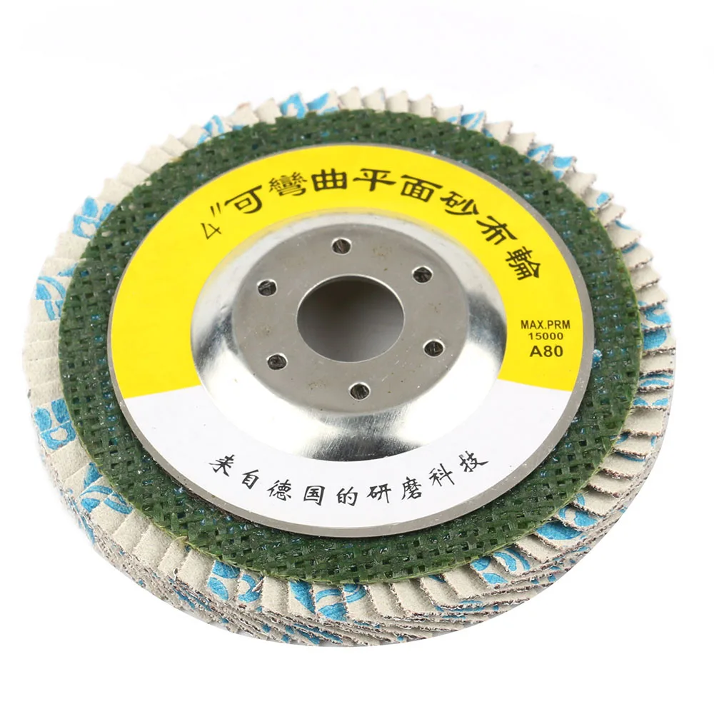 

1PC Grit 80 4"Flap Discs Grinding Wheels Grinder Sanding Discs Metal Plastic Wood Abrasive Tool