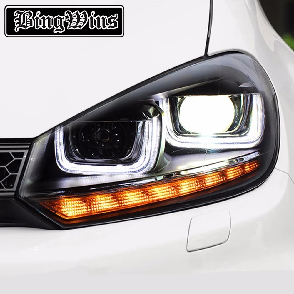 Car Headlights For VW Golf 6 MK6 Headlight Year 2009 2013 Headlamp For