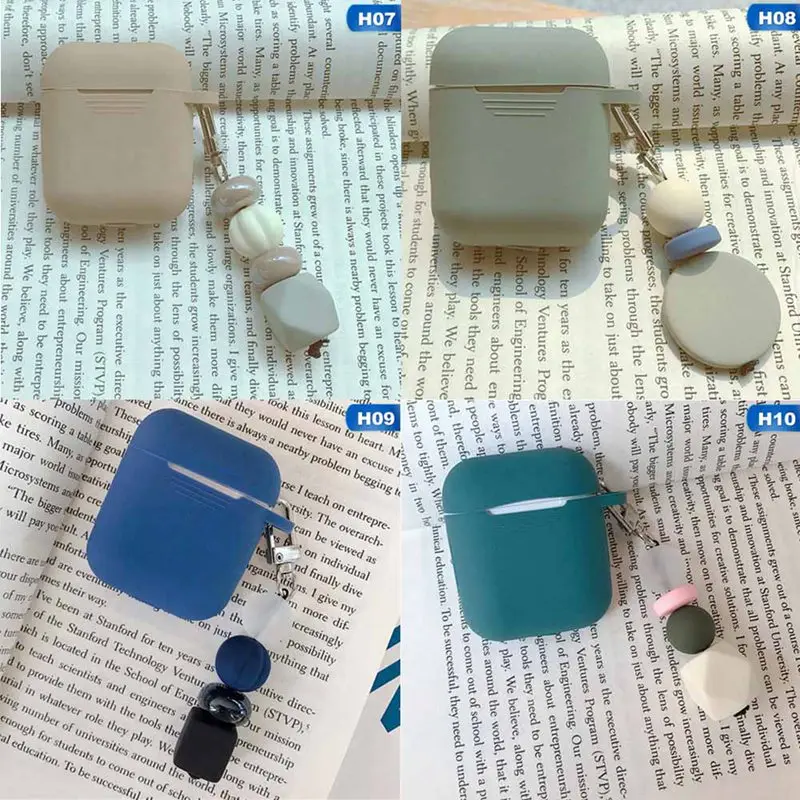 Soft Silicone Case Earphones for Apple Airpods Bluetooth Wireless Earphone Protective Skin Cover Box for Air Pods Ear Pods Bag