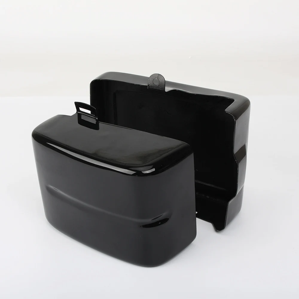 Motorcycle Battery Cover Gloss Black Battery Side Fairing Cover for