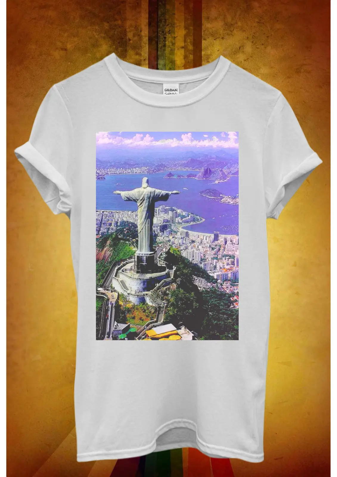 

Brazil Jesus Christ Statue Rio de Men Women Unisex T Shirt Vest 744 Free shipping Tops Fashion Classic Unique gift