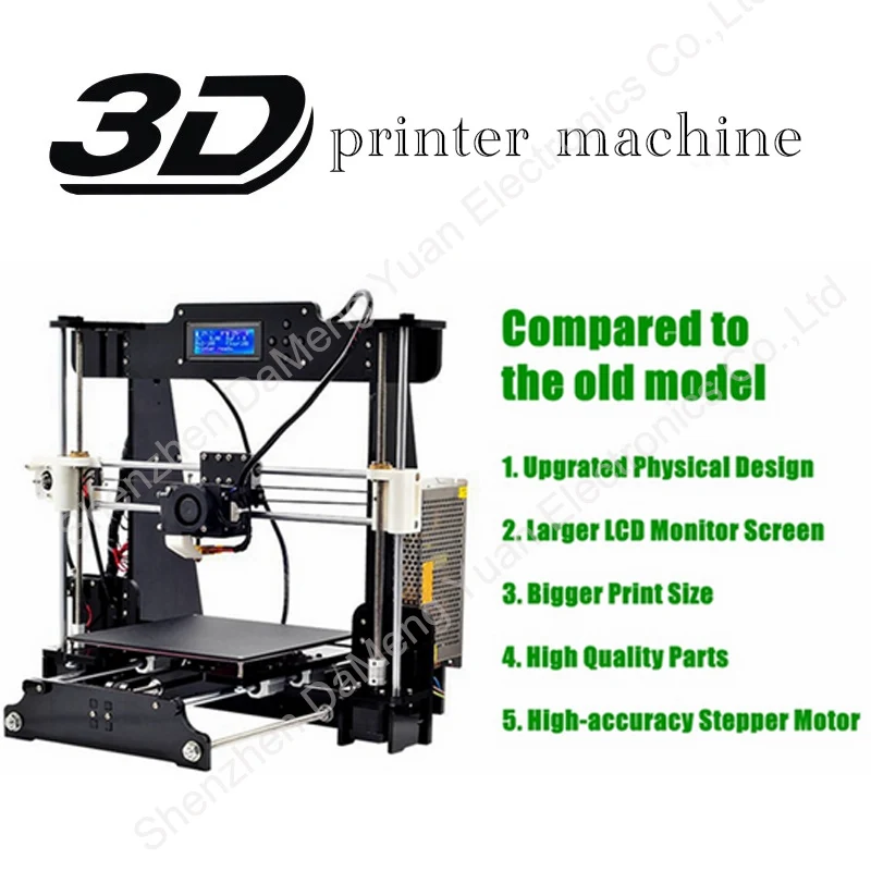 Size 220*220*240 3d Printer 1 rolls Filament + 16G SD Card as Gift High Precision Reprap Prusa i3 DIY Acrylic Frame 3d impresora
