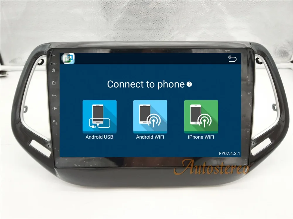 Best Car CD DVD player Android 6.0 10.2 inch Car GPS navigation for JEEP Compass 2017 newest mirror link player unit autostereo video 4