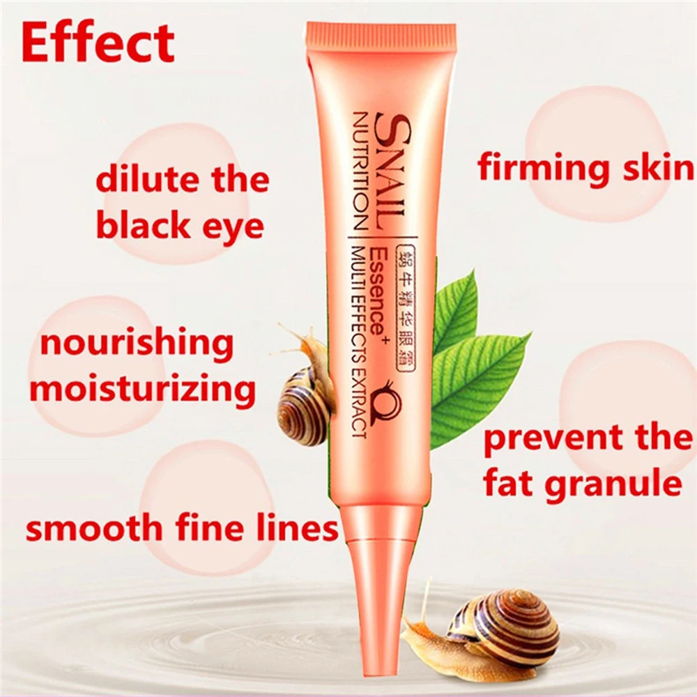 

30g Snail Essence Eye Cream Moisturizing Anti Anging Firming Anti Wrinkle Moisturizing Remove Dark Circle Lift Skin Care TSLM2