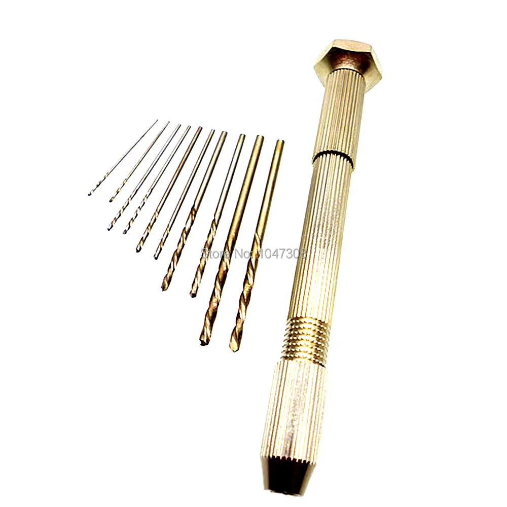 Swivel Head Pin Vise Chuck 0.1-3.2mm Hand Drill