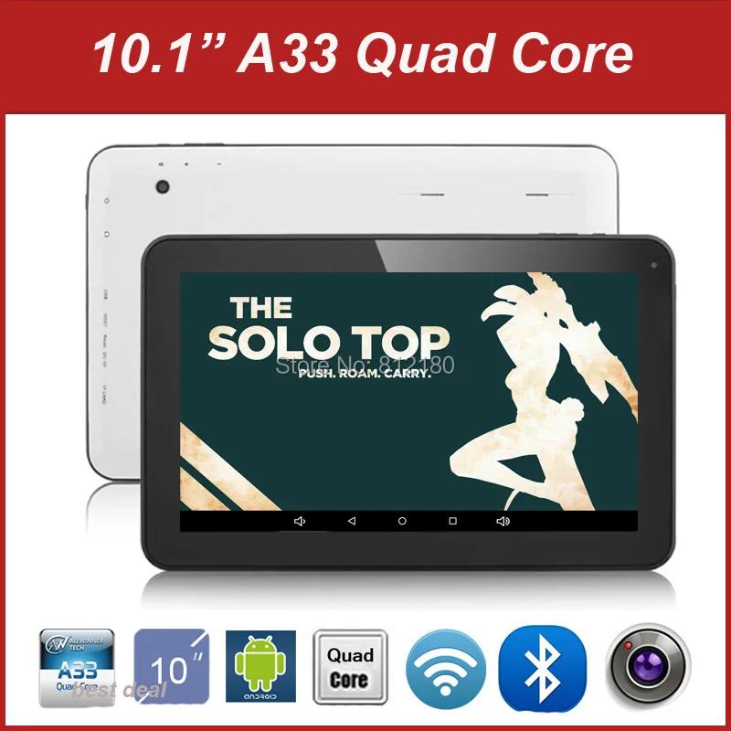  DHL Free Shipping 10 inch Tablet PC Android 4.4 A33 Quad Core 2GB RAM 16GB ROM Bluetooth Dual Camera WiFi 