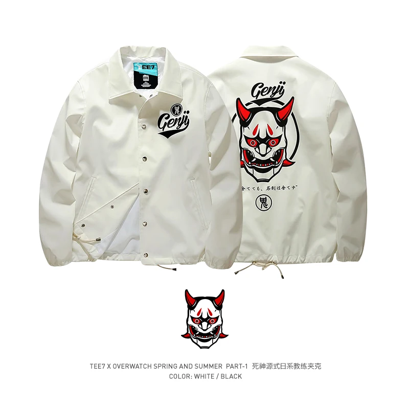 TEE7 Мужская модная куртка с принтом из игры OW Skulls злых призраков кожаная мужская в