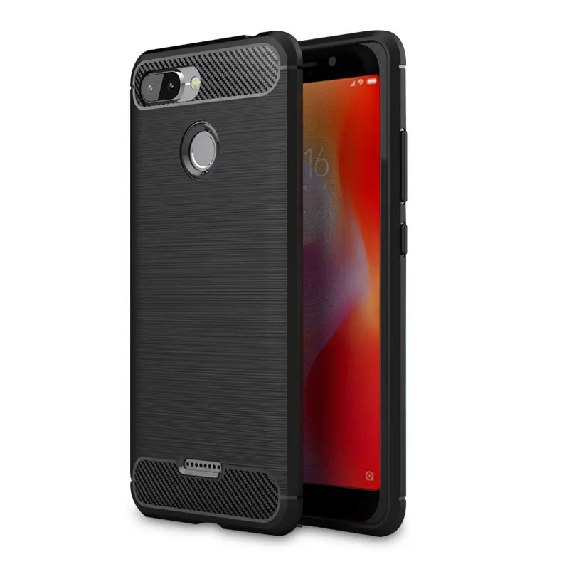 Thin Soft Tpu Phone Case For Redmi 6 Matte Non-slip Silicone Protective Back Cover 6A Business Pro | Мобильные телефоны и