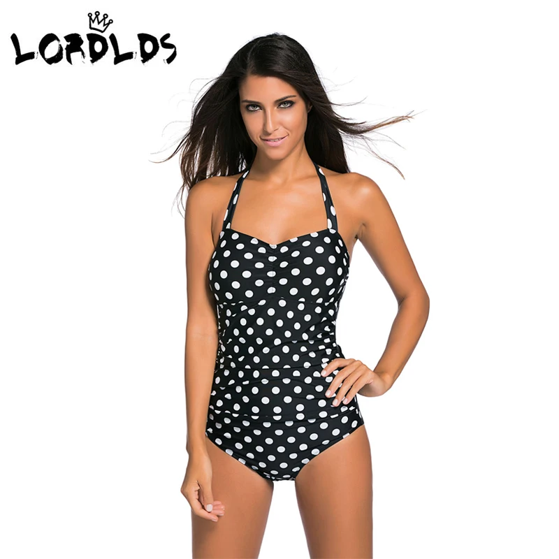 Black Color Polyester Lady Swimsuit