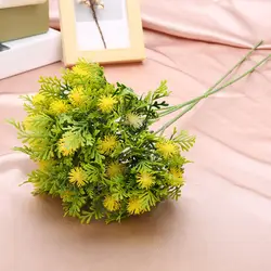 Пластик сочные искусственные дракон фруктовые растения для вечерние DIY Свадебные украшения зеленый искусственные листья цветы венок