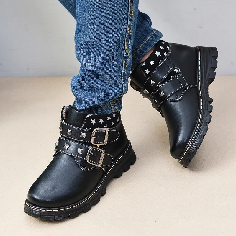 Boys Girls Ankle Boots Fur Winter 2017 Children Shoes Genuine Leather Kids Baby Boots infant warm for Girls Booties Snow Boots babyfeet new winter warm boots newborn baby boys girls cute shoes infant toddler soft sole anti slip snow booties size3 5 11