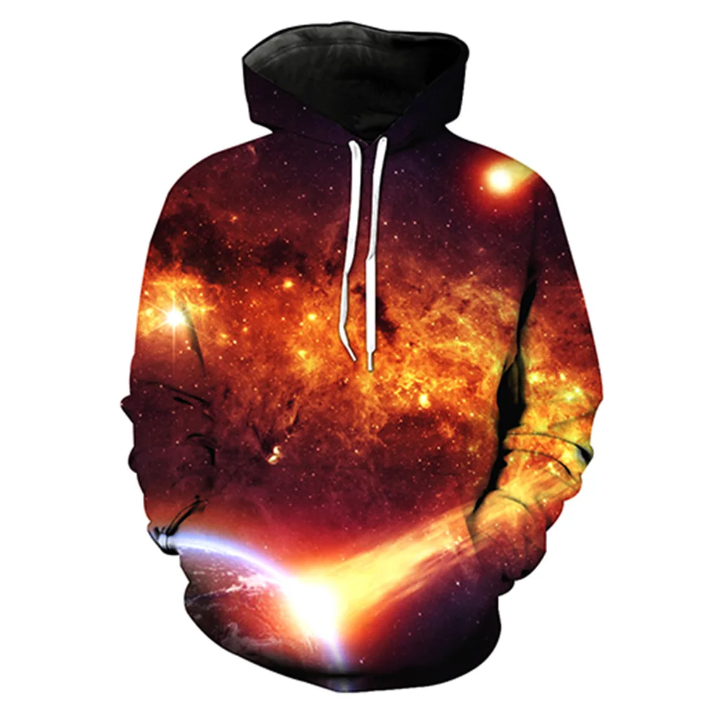 Mens Galaxy 3D Digital Print Hoodies Sweatshirts For Boy's Novelty Plus