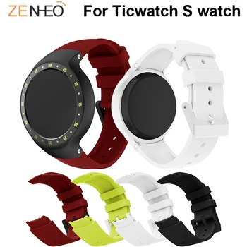 

leisure Sport band Soft Silicone Bands Strap Simple Watchband For Ticwatch S Replacement Bracelet Smart Accessories Wristband