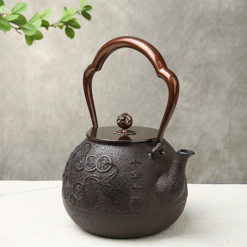 Excellent No Coated Top Grade Cast Iron Pot 1300ml Large Capacity of The Old Japan Iron Pots Boil Tea Kettle 2