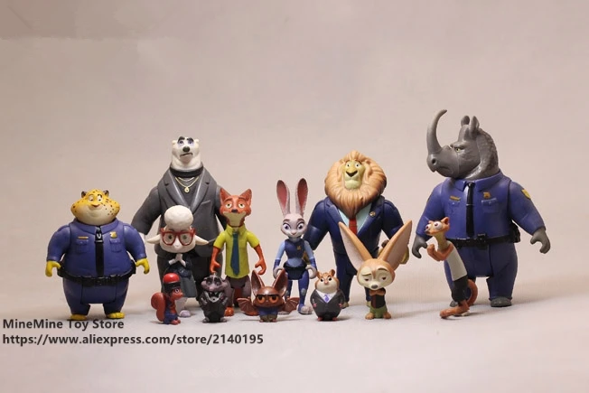 ZXZ Zootopia Ник лиса Джуди Кролик 3 11 см фигурка героя коллекция кукол из ПВХ игрушки