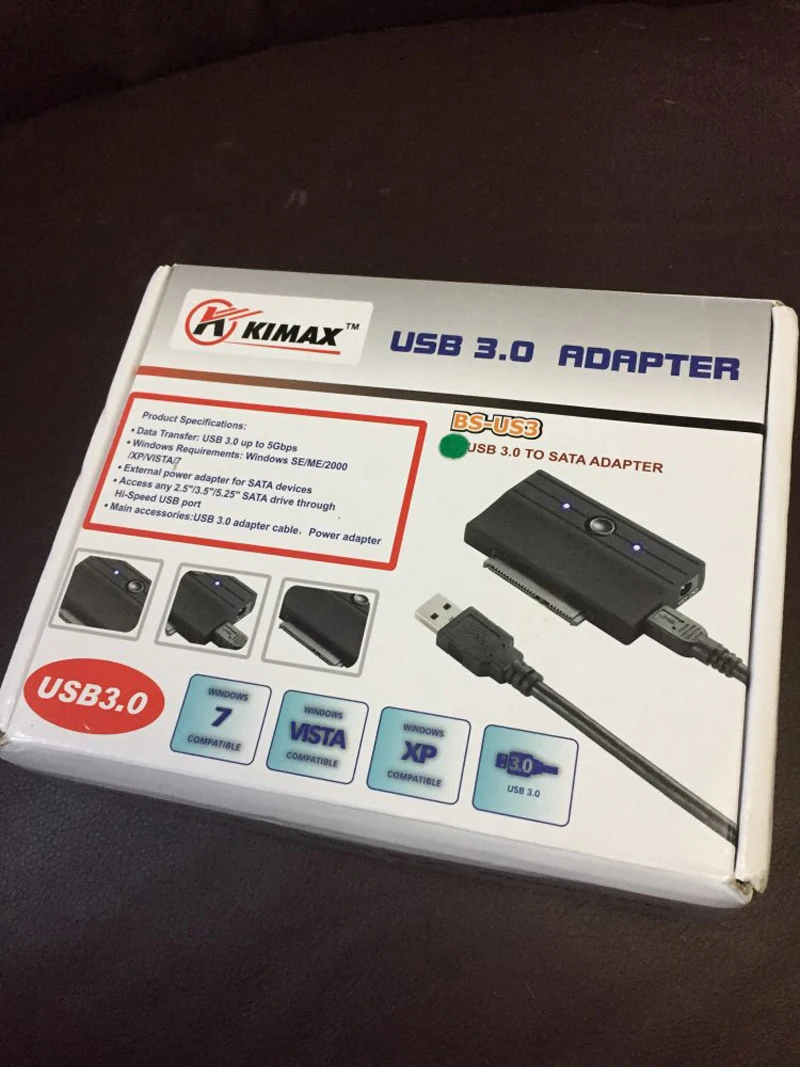 5 Гбит/с USB 3,0 на SATA адаптер 2 " драйвер жесткого диска OTB функция Разъем HDD конвертер кабель для Windows 10/8/7/ME/2000/XP