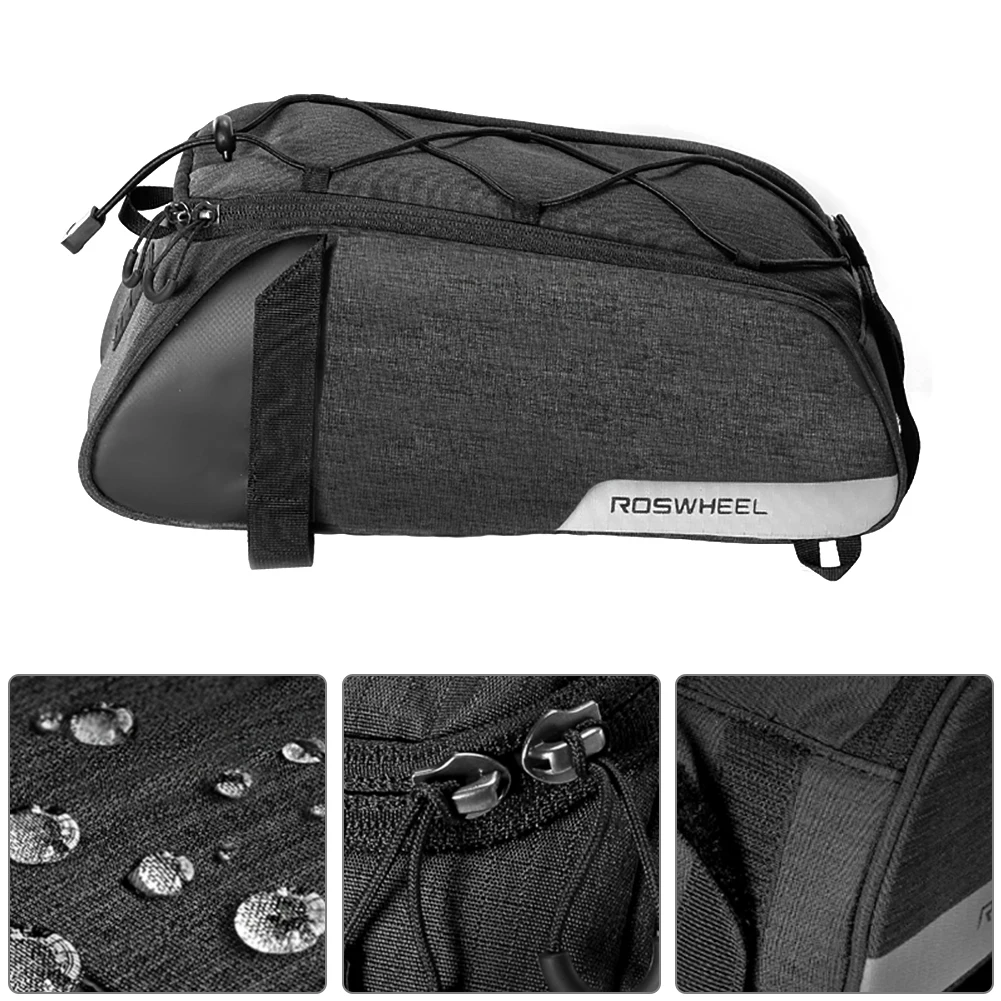 Sale 8L 300D Polyester Bag For MTB Bike Bicycle Saddle Bags Bike Bag Rear Seat Rack Trunk Storage Case Pouch For Luggage Carrier S3 3