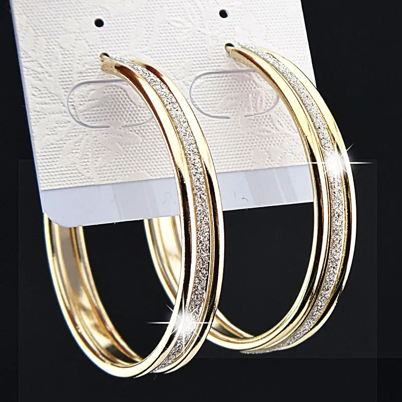 Модные матовые серьги-кольца для женщин серебряного цвета, женские свадебные вечерние ювелирные изделия Oorbellen Brincos Pendientes