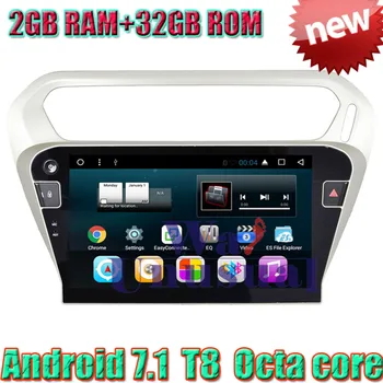 

WANUSUAL 10.1" Octa Core 32G 2G RAM Android 7.1 GPS Navigation For Peugeot 301 2014 for Citroen C-Elysee 2014 With BT WIFI Maps