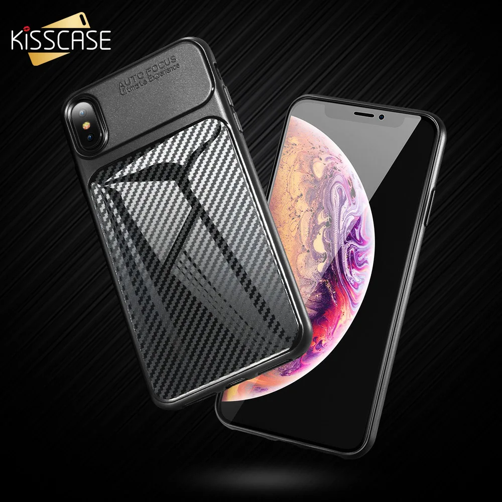KISSCASE крутой черный глянцевый чехол для телефона iPhone X XS Max XR мягкий TUP Phone Чехол 5 5S SE
